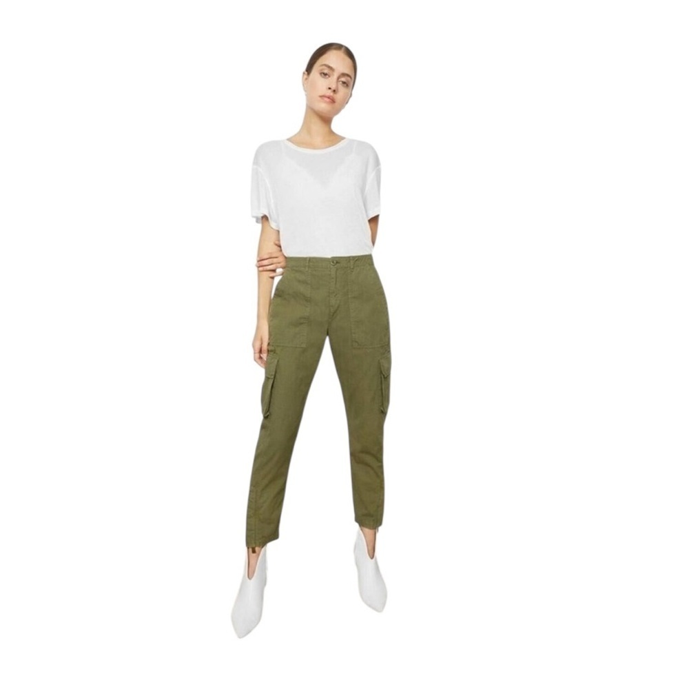 Anine Bing NEW Cargo Trouser Olive Green